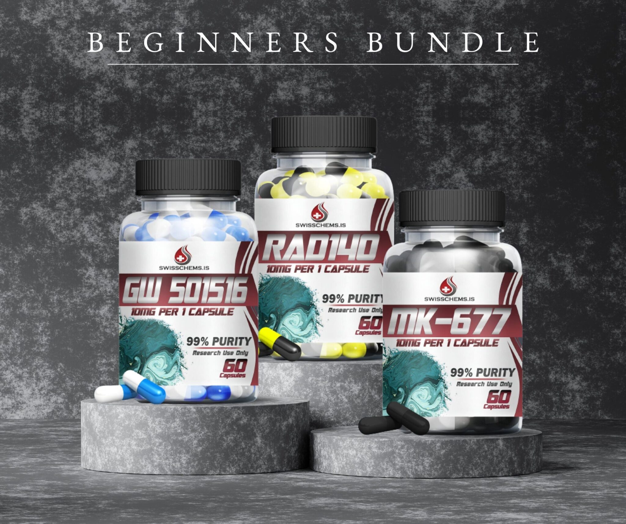 SwissChems Research Compound Bundle RAD140 GW501516 MK677 Value Pack - Image 7