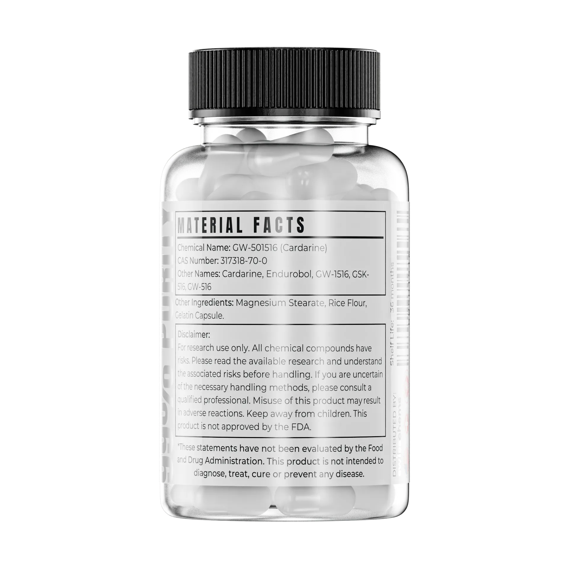 SwissChems GW-501516 Cardarine Supplement 10mg Capsules 60 Count - Image 2