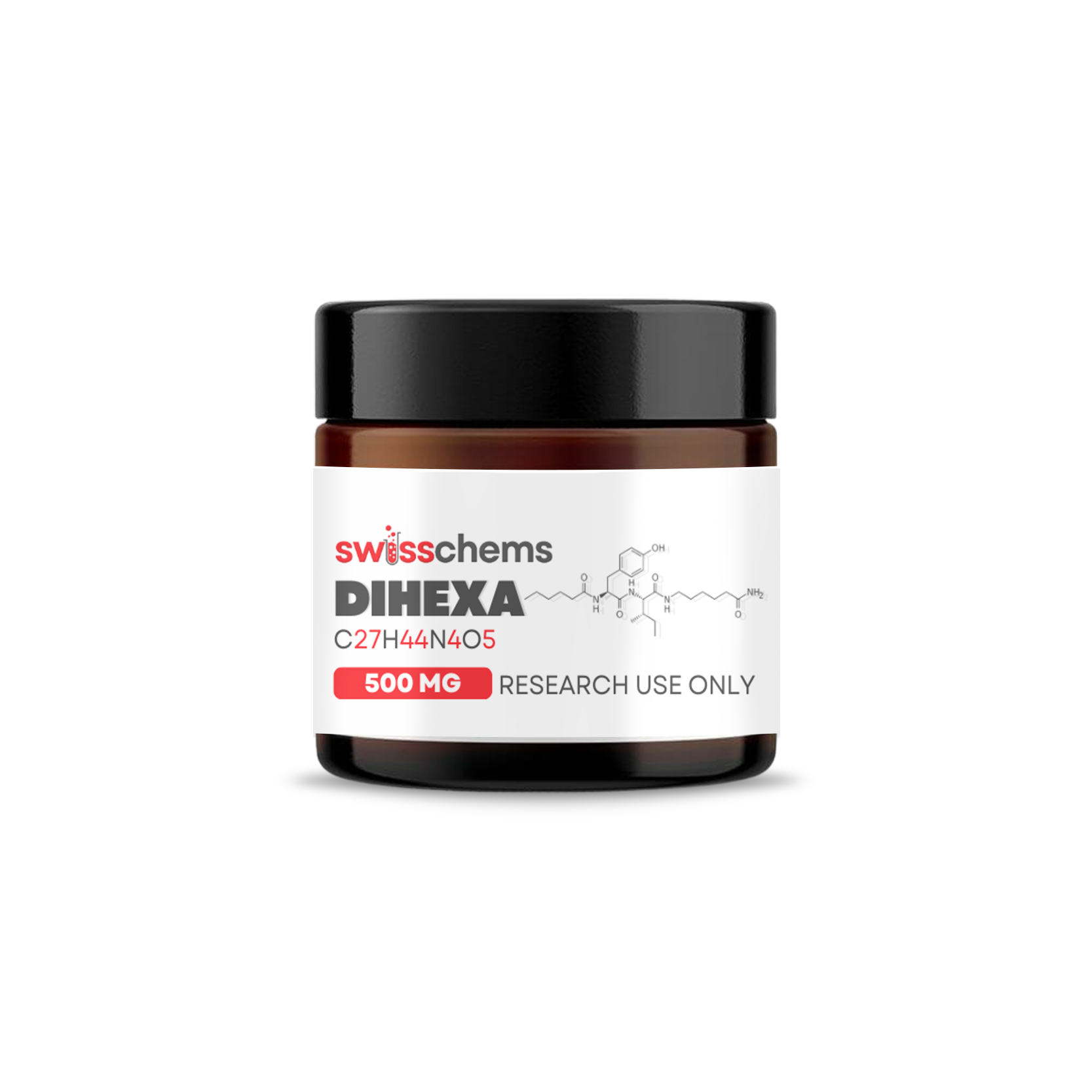 SwissChems Dihexa Synthetic Powder 500mg Laboratory Research Compound