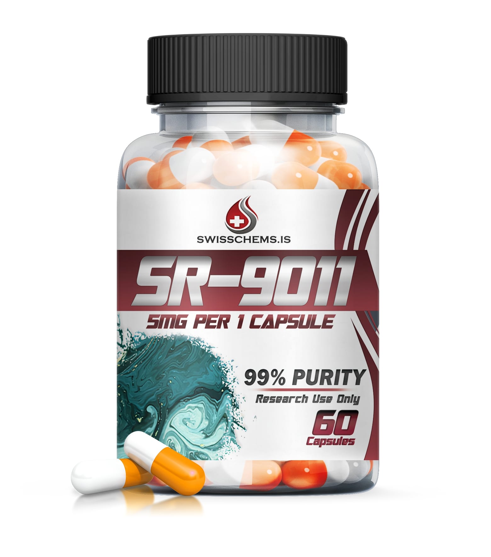 SwissChems SR-9011 Synthetic REV-ERB Agonist Capsules 5mg 60 Count - Image 3