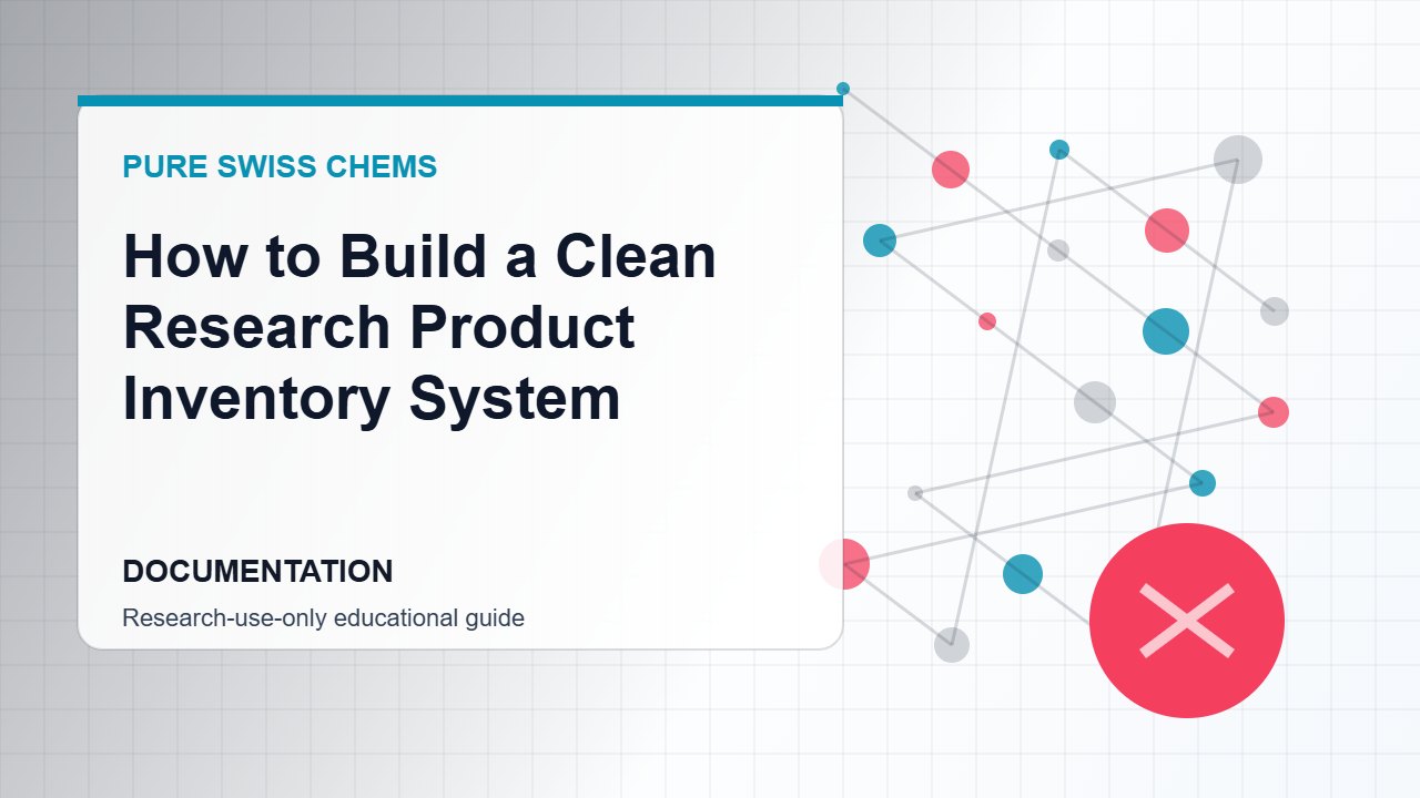 How to Build a Clean Research Product Inventory System - Pure Swiss Chems research guide