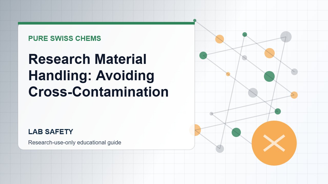 Research Material Handling: Avoiding Cross-Contamination - Pure Swiss Chems research guide